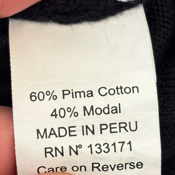 Planet Black Oversized Crewneck Rib Hem Short Sleeve Pocketed Boxy Sweater - Picture 7 of 13